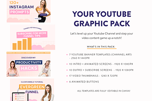 Youtube Branding Templates Pack