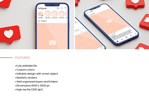 Instagram Interface Mockup