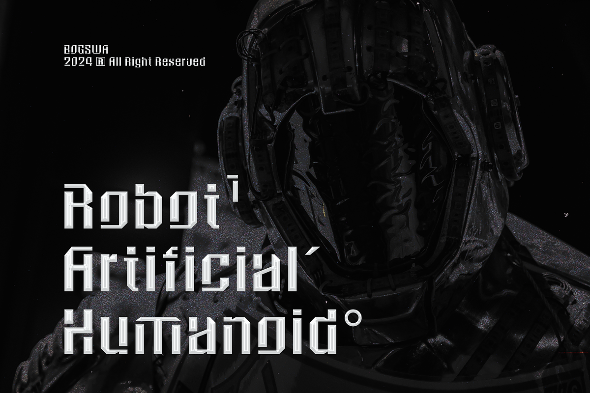 CF Bogswa - Futuristic Display Font, a Sans Serif Font by Indotype Foundry (Photo 6 of 10)