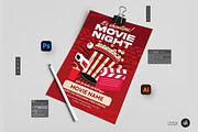 Movie Night Flyer Template, a Flyer Template by Aam360 (Thumbnail 3 of 3)