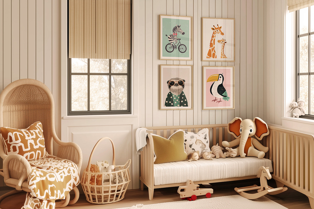 Minimalist Nursery Wall Art Gallery, a Background Graphic by Essentially Nomadic (Photo 4 of 11)