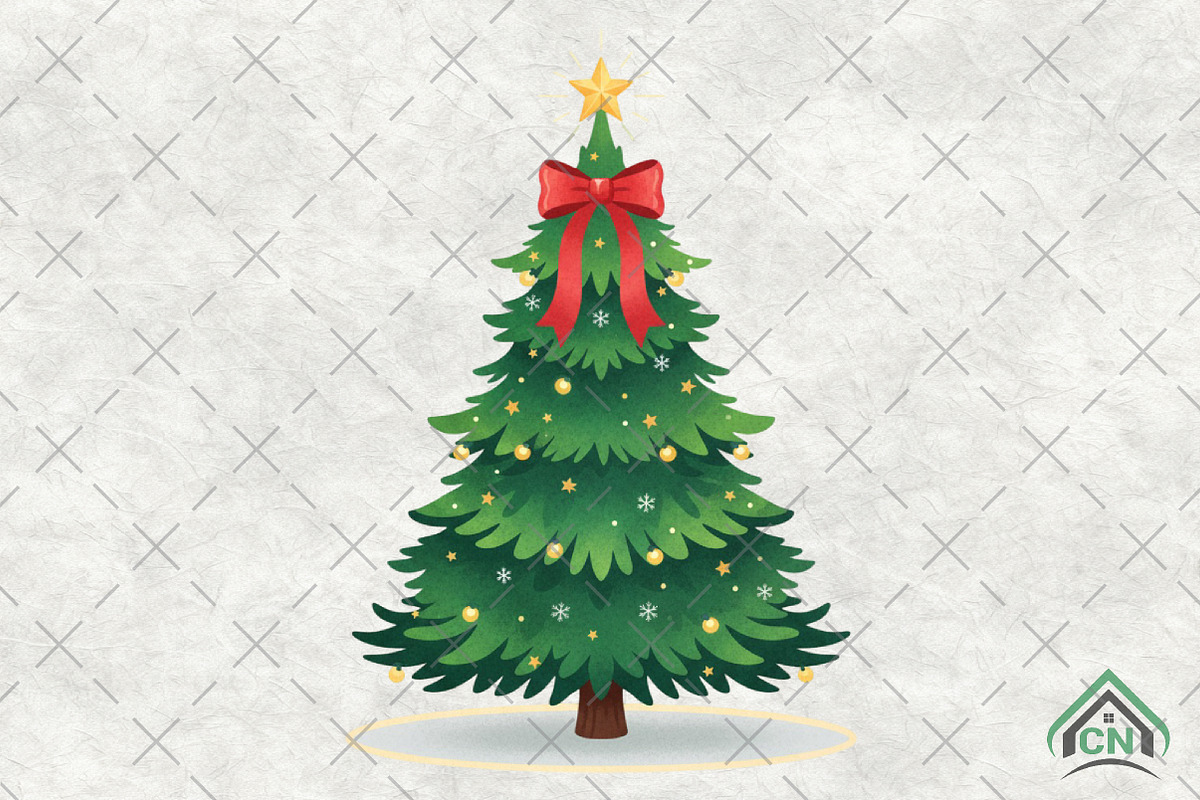 Christmas Tree PNG, an Illustration by Craft Nest (Photo 1 of 6)