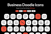 Business Doodle Icons, an Icon by Brickclay (Thumbnail 1 of 5)