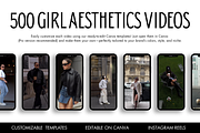 500 Woman Aesthetic Videos, a Templates & Theme by wekreatif (Thumbnail 1 of 4)