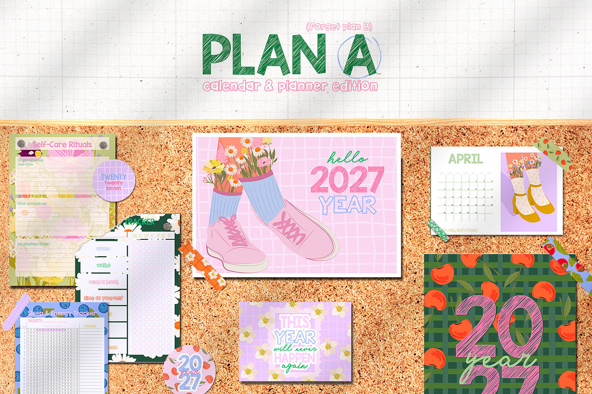 2027 Plan A. Calendar & Planners, a Decorative Illustration by Mio Buono (Photo 3 of 13)
