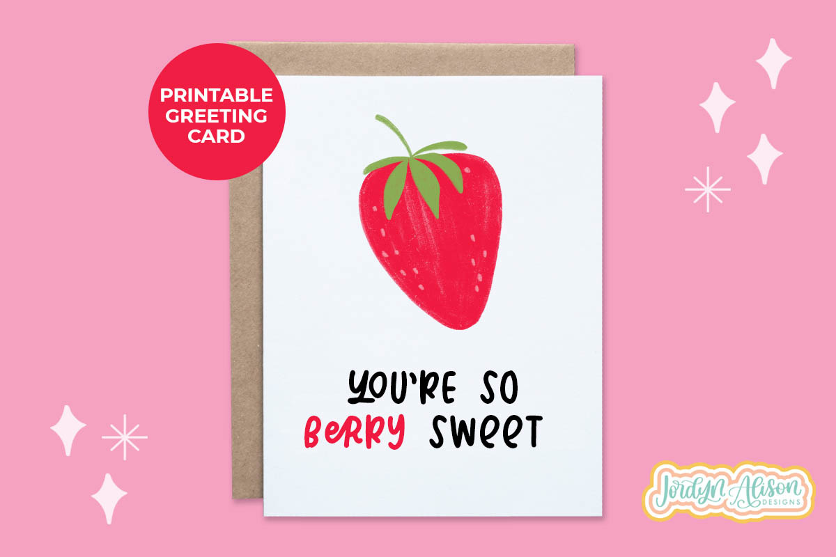Printable Fruit Puns Cards, a Graphic by Jordyn Alison Designs (Photo 7 of 7)