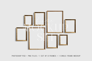 Gallery Wall Mockup Set Of 8 13