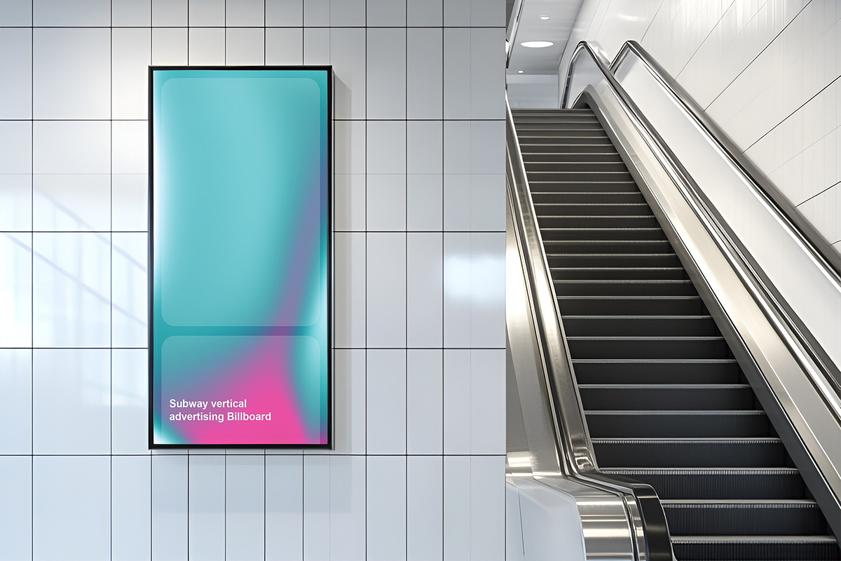 Subway advertising Billboard Mockup, an Advertising Mockup by PixelPiknik (Photo 5 of 6)