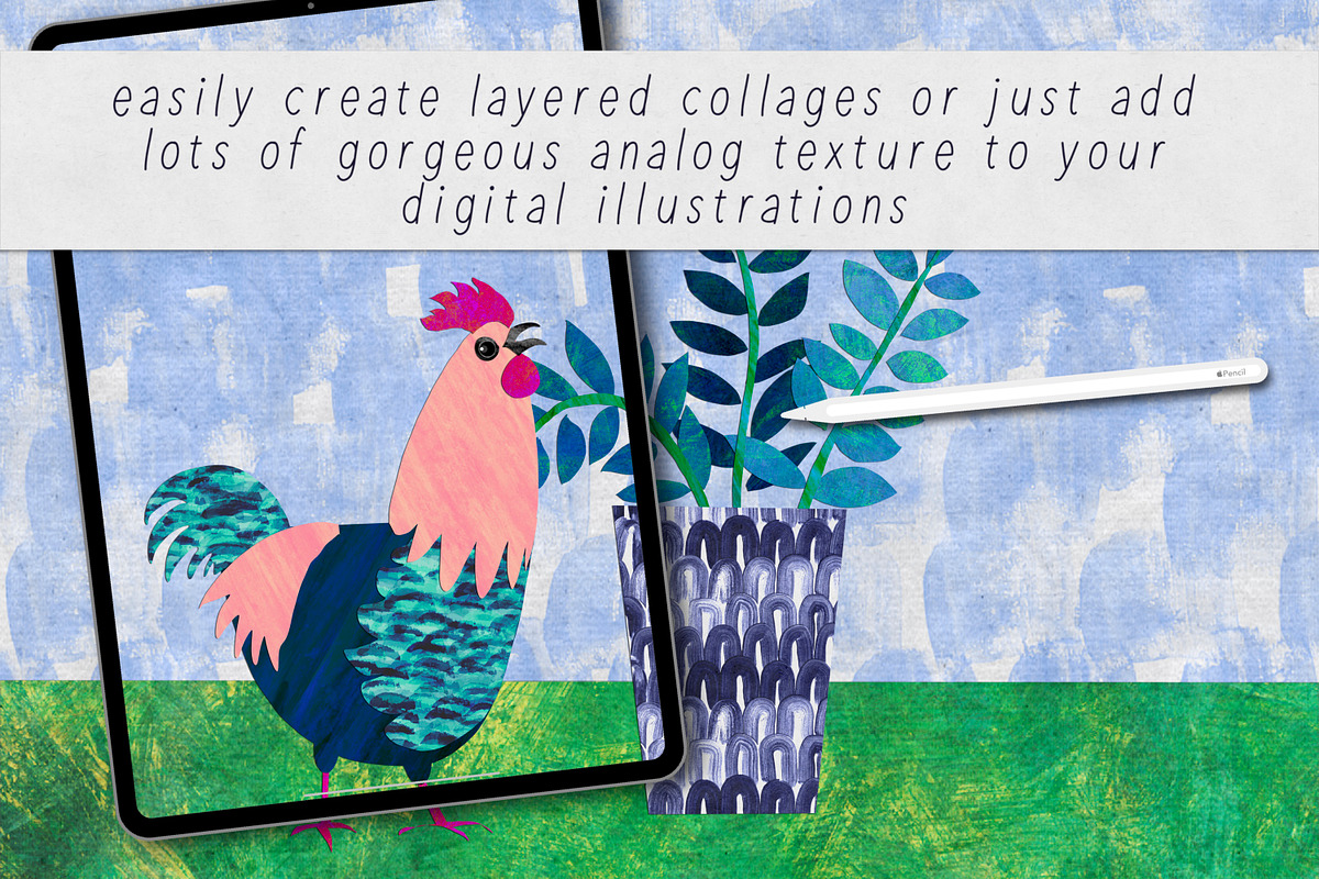 Textural Illustration for Procreate, a Brush Add-On by UPROOT (Photo 3 of 6)
