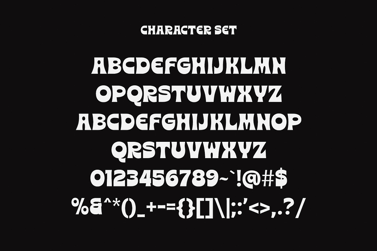 Berlos Experimental Display Font, a Sans Serif Font by Maulana Creative (Photo 6 of 6)