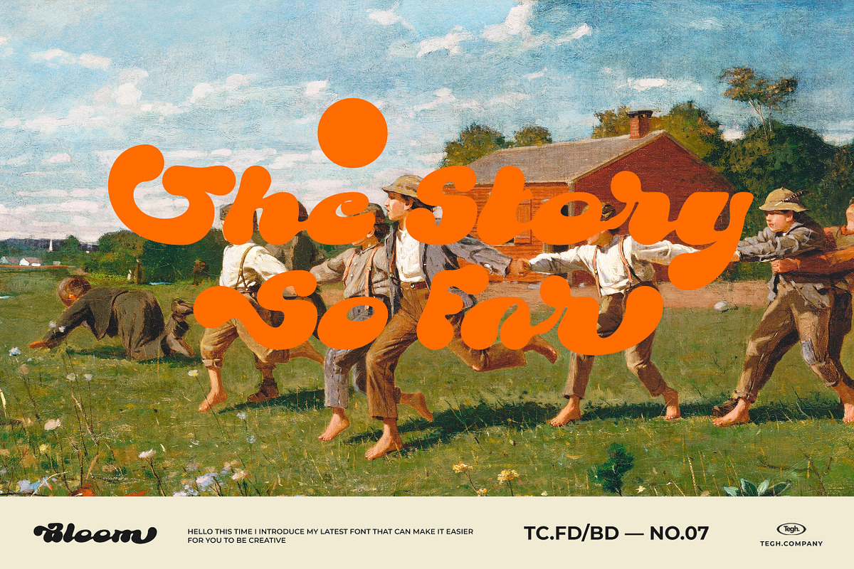 Bloom display font & badges, a Font by Tegh co. (Photo 8 of 16)