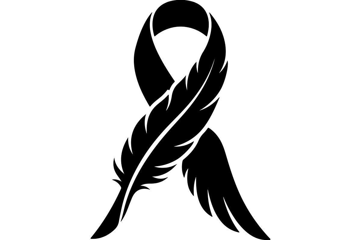 Breast Cancer Ribbon Feather SVG, a Seasonal Illustration by balal (Photo 2 of 14)