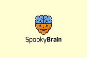 Spooky Brain Logo Template, a Branding & Logo Template by Graplick (Thumbnail 1 of 2)