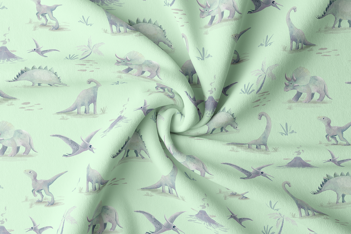 Dinosaurs Neutral Pattern, a Pattern Graphic by Lady Bruniere Design (Photo 10 of 17)