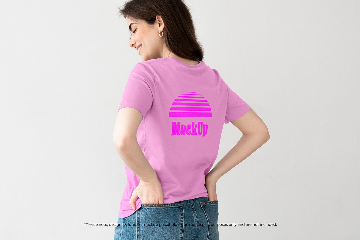 Woman T-Shirt Mockup Bundle, a Shirt Mockup by Moixo studio (Photo 5 of 10)