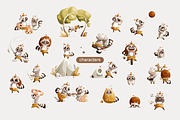Tourism Raccoon Characters Set, an Animal Illustration by Ksuview (Thumbnail 2 of 7)