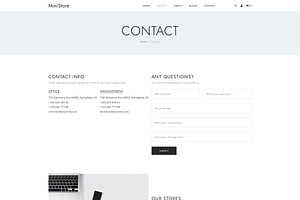 MiniStore ECommerce Store Template