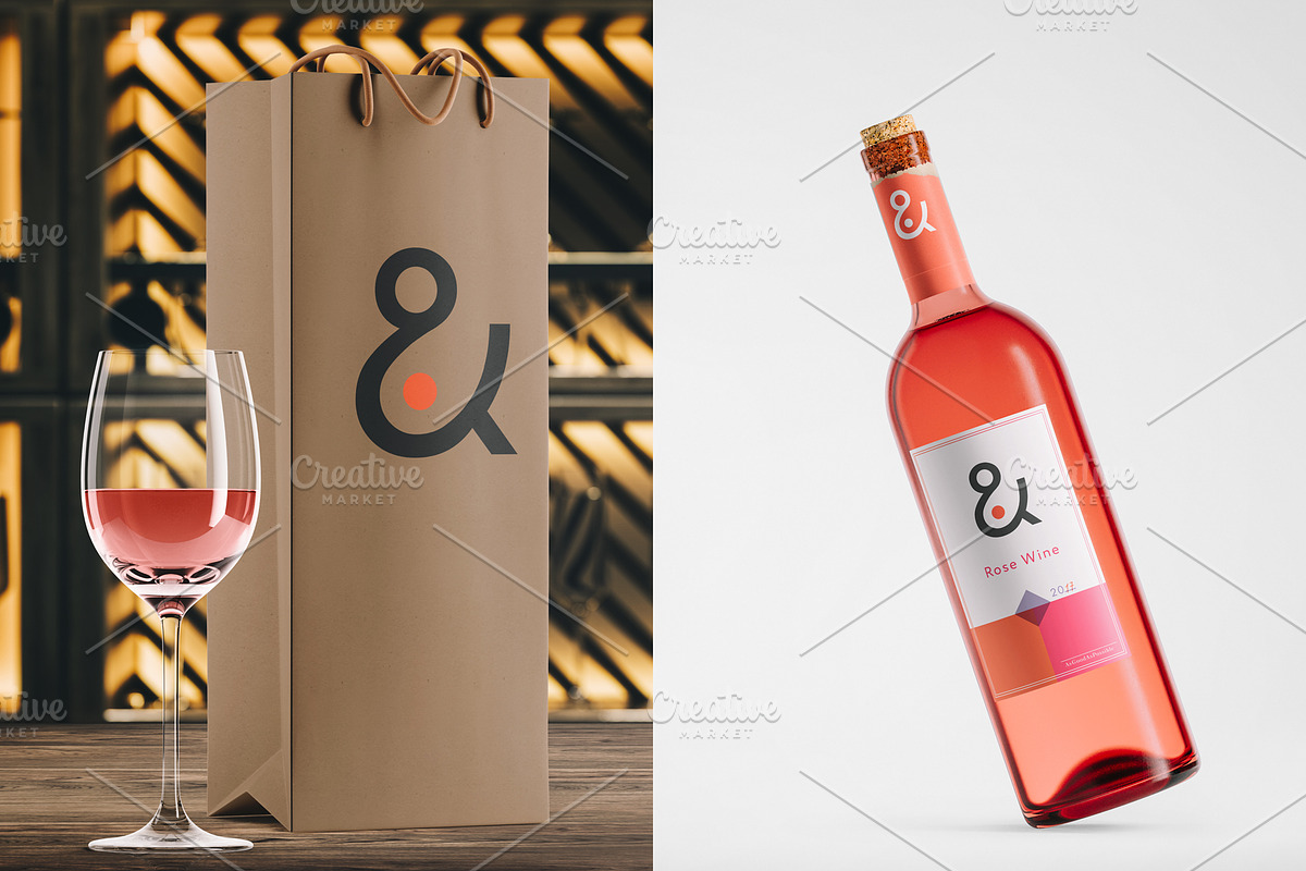 Wine Mockup Bundle, a Packaging Mockup by As Good As Possible (Photo 9 of 14)