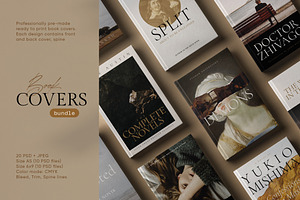 Book Cover Design Template - BUNDLE