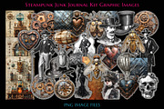 Steampunk Junk Journal Kit Images, an Object Graphic by NeatGrafix (Thumbnail 1 of 10)