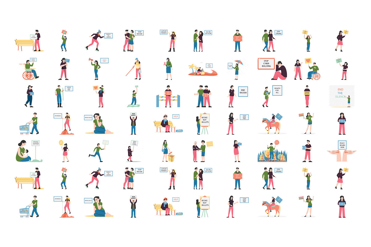 Awareness Illustration Pack, an Illustration by Vector Portal (Photo 2 of 5)