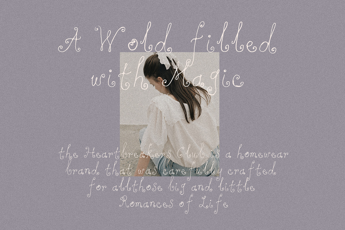 Handwritten Whimsy Curly Font, a Handwritten Font by Laras Wonderland (Photo 6 of 10)