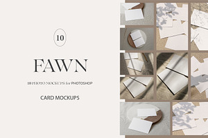Fawn Card Mockup Bundle