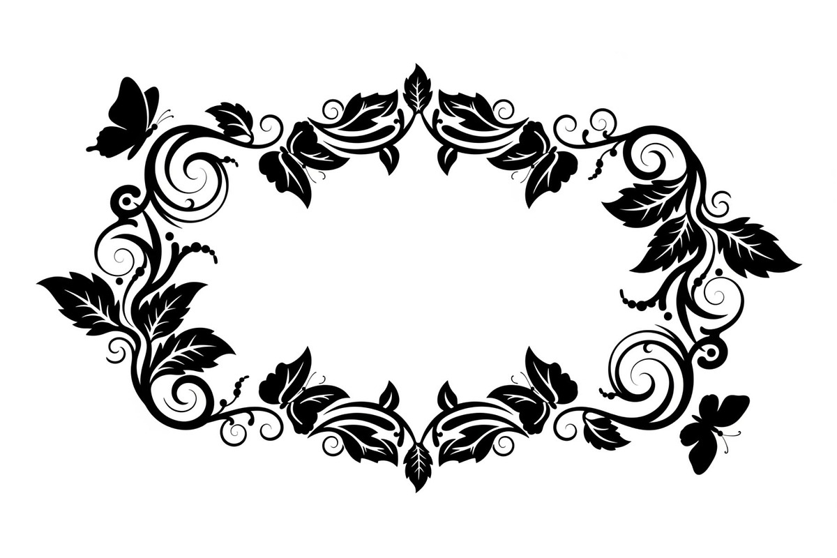 Butterfly Floral Vintage Frame Bundl, an Illustration by Creativeshirt (Photo 38 of 51)
