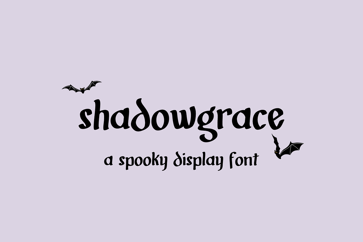 Shadowgrace - Spooky Display Font, a Handwritten Font by Beck McCormick (Photo 1 of 10)