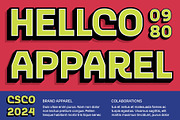CS Halsey 3D, a Sans Serif Font by Craft Supply Co. (Thumbnail 2 of 8)