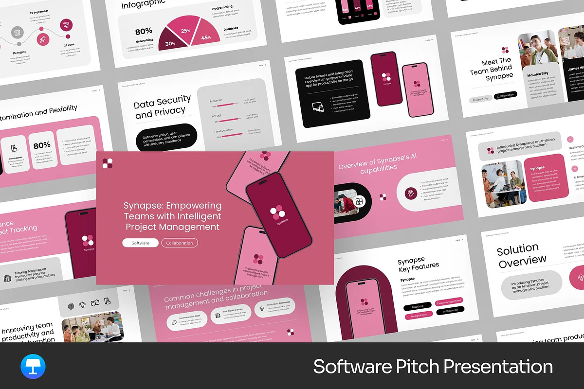 Software Pitchdeck Keynote, a Presentation Template by Fit-tee (Photo 1 of 2)