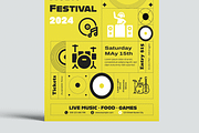 Music Festival Poster Template, a Flyer Template by MightyDesign (Thumbnail 5 of 8)