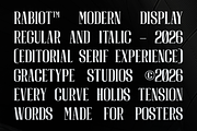 Rabiot | Modern Display Serif, a Sans Serif Font by gracetype_studio (Thumbnail 4 of 12)