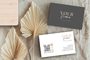 Business Card Template Canva QR Code, a Business Card Template by FakhiiDesigns (Thumbnail 1 of 4)
