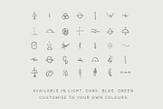 Wellness Holistic Boho Yoga Icons, an Outline Icon by CreativeWilderness (Thumbnail 2 of 10)