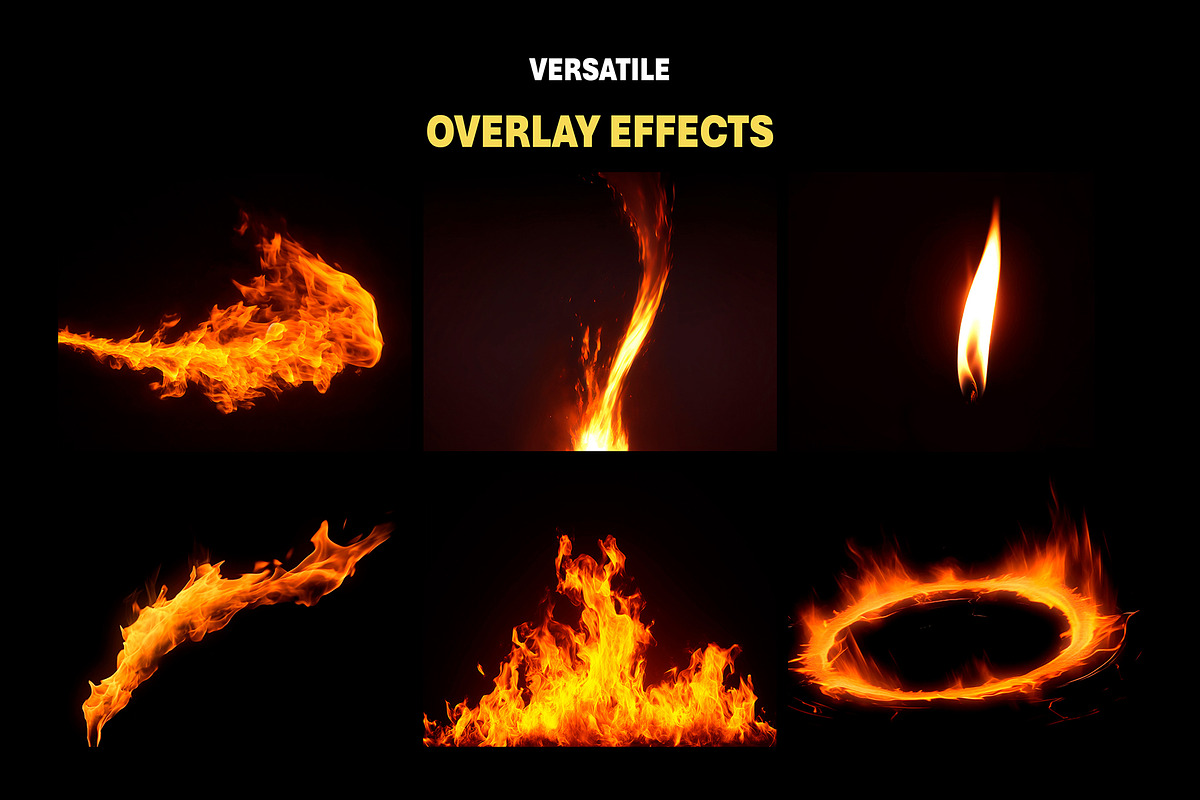 300+ Fire and Flame Overlay Effects, an Object Graphic by Mikel Blazgad (Photo 2 of 11)