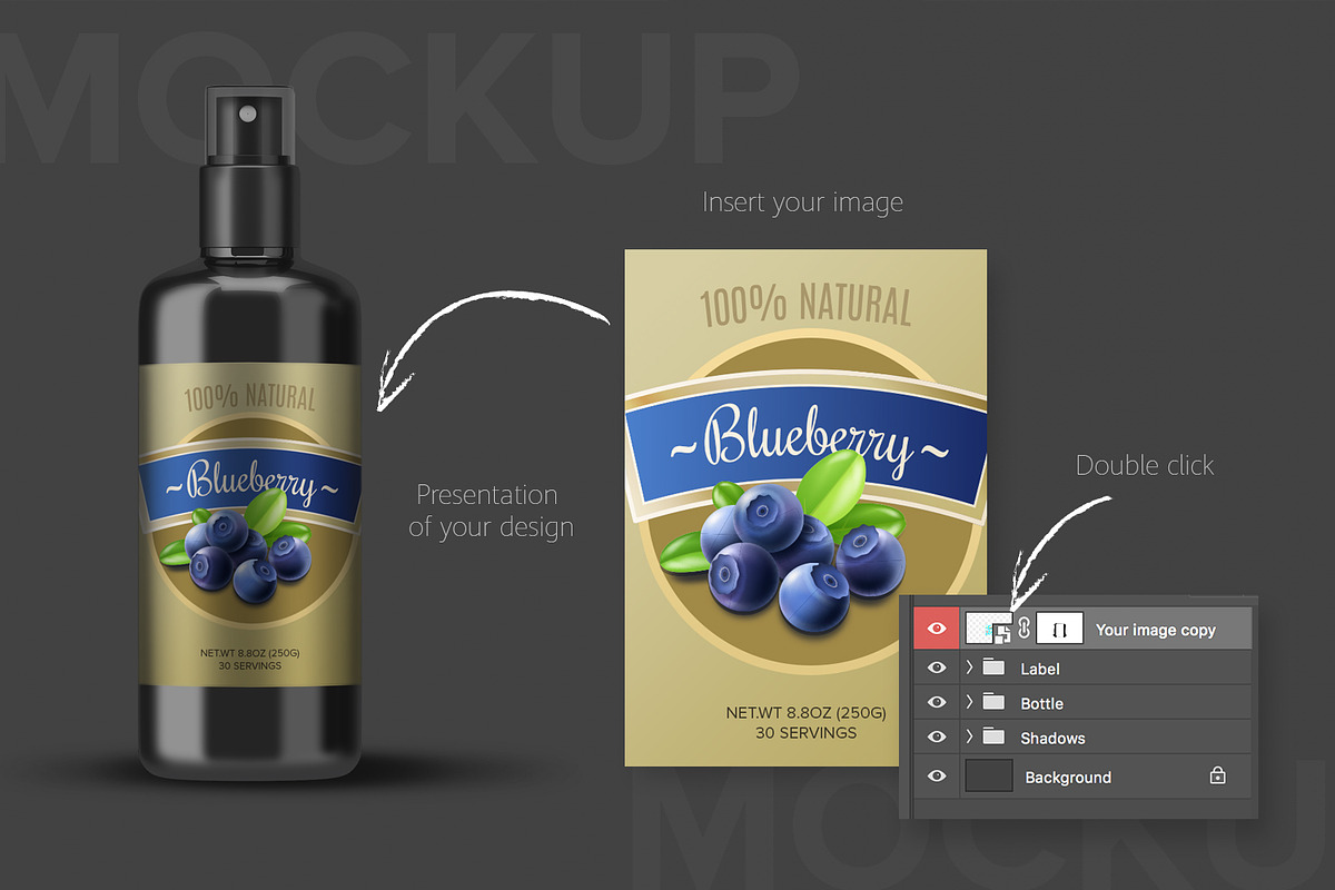 Spray bottle cosmetic cream, a Mockup by shaman (Photo 1 of 4)