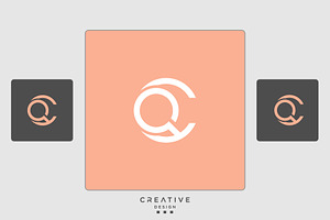 Alphabet Letters Icon Logo CQ or Q b, a Graphic by art_creater
