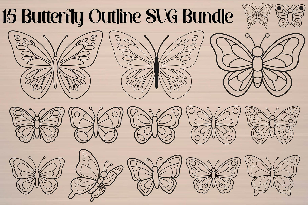 Butterfly SVG Bundle, an Object Graphic by Gfx_Store (Photo 16 of 16)