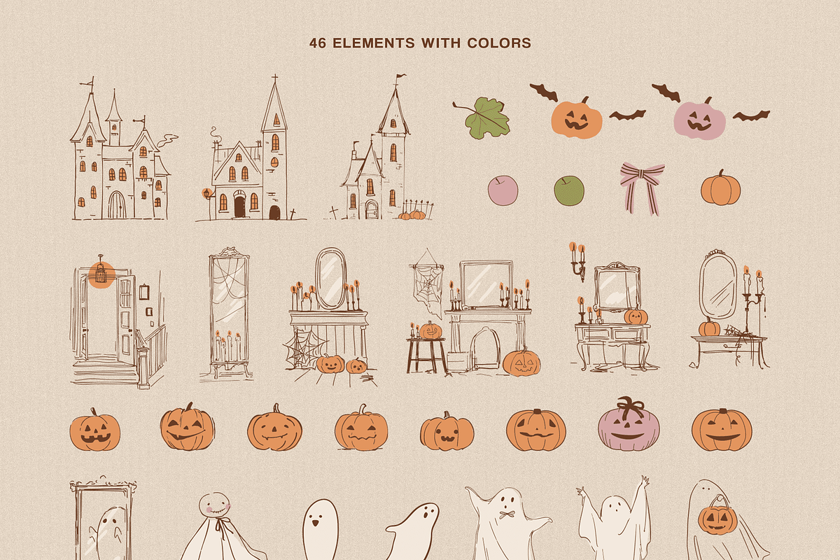 Halloween collection softy & vintage, an Object Graphic by DigARTbyHavroshka (Photo 6 of 11)