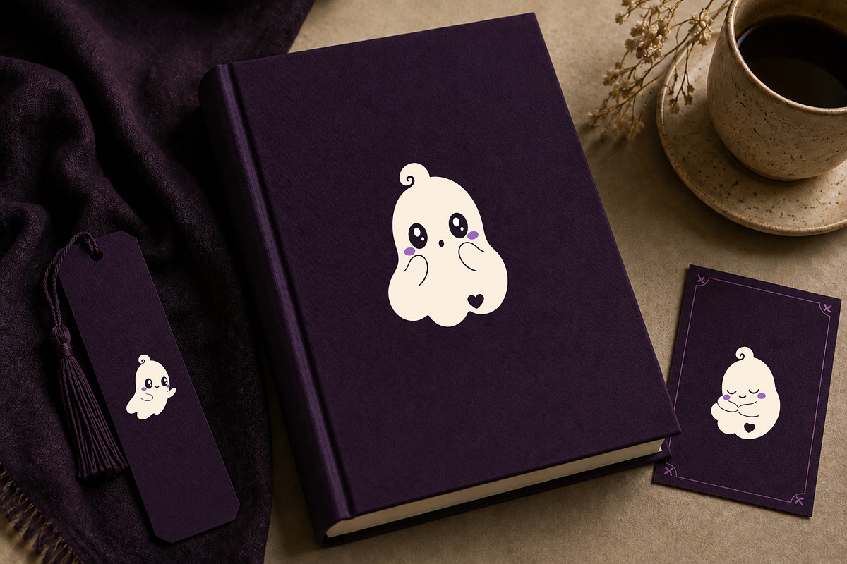12 Cozy Halloween Ghost Characters, a Seasonal Illustration by Christine Krahl (Photo 2 of 5)