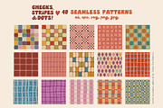 Stripe Dot Tile seamless patterns, a Pattern Graphic by Yuliya Derbisheva (Thumbnail 5 of 10)