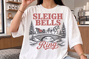 Vintage Sleigh Bells Ring Christmas, a Seasonal Illustration by Libby Wishes (Thumbnail 3 of 4)