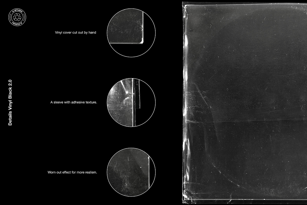 Vinyl Mockup Pack 4 in 1, a Packaging Mockup by A-Studio (Photo 8 of 13)