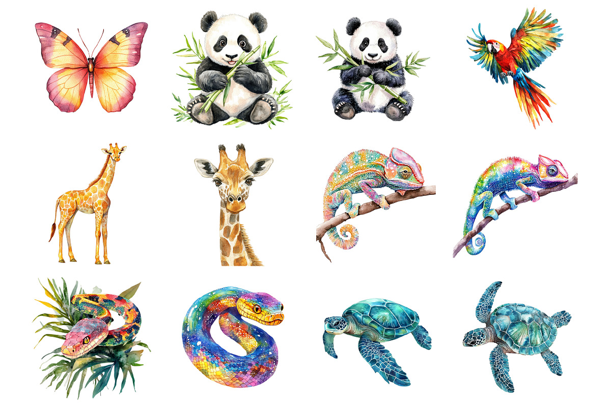 Summer Tropical Animal, an Illustration by Design Market (Photo 2 of 3)