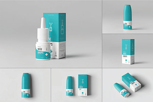 Nose Drops Mockup, an Advertising Mockup by DesignRushMarket
