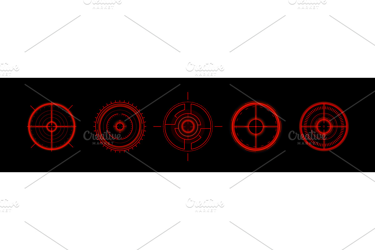 Futuristic HUD target interface, a Technology Illustration by art PVP - market