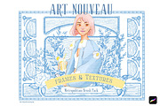 Procreate Art Nouveau Frames Brushes, a Brush Add-On by Artbykimmyw (Thumbnail 1 of 9)