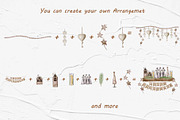 Farmhouse Christmas Watercolor Set, a Seasonal Illustration by BarvArt (Thumbnail 15 of 28)