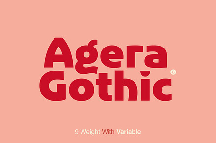 Agera Gothic Display Font